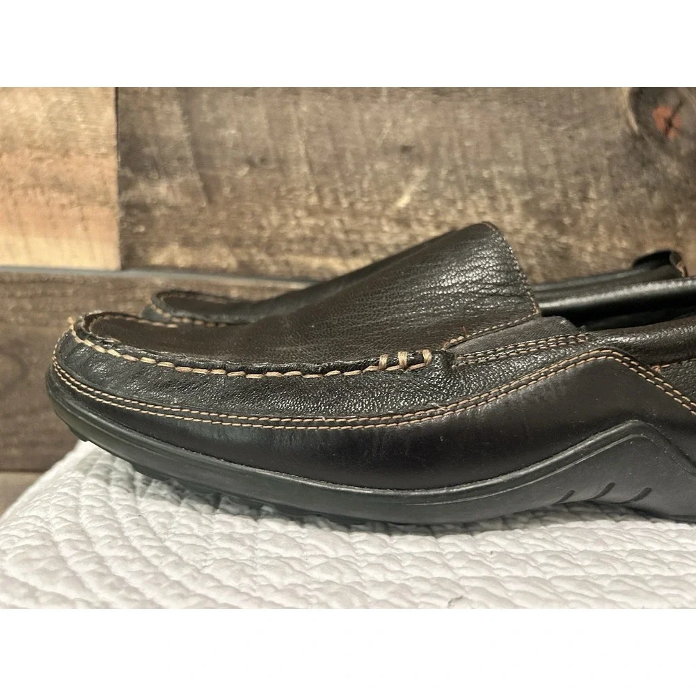 Cole Haan Tucker Venetian Black Leather Loafers CO3557 Sz 9.5‎ M Driving Slip On